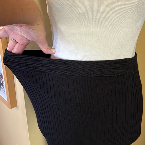 REBECCA TAYLOR Soze Medium Sweater Skirt Ribbed Pull-On Tube Stretchy  $358 NEW - Picture 5 of 17